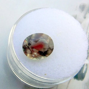 Color Change - Green Andesine Labradorite Loose Gemstone - green - red - three color gemstone - 10x12 mm