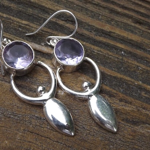 Unique Rare Beautiful colorchange alexandrite GODDESS Sterling Silver Earrings
