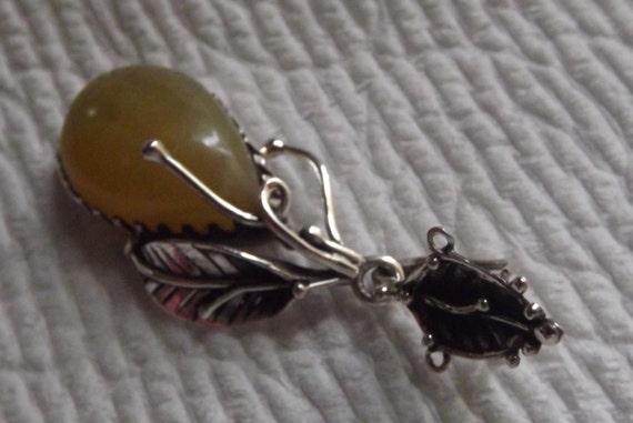 RARE Sun Golden opal Victorian Style pendant - image 4