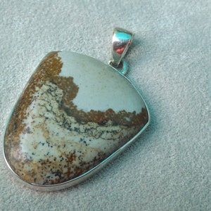 A stunning Picture Jasper 925 Silver pendant