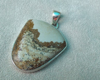 A stunning Picture Jasper 925 Silver pendant