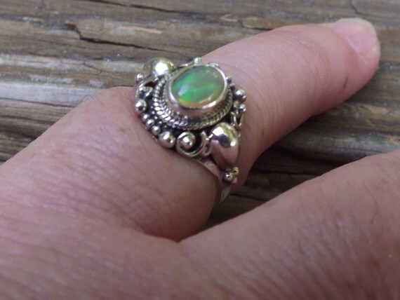 Stunning Beautiful Natural Ethiopian Opal ring - … - image 5