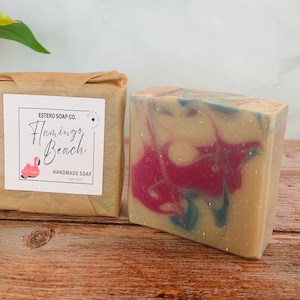 Flamingo Beach-  Handmade soap.