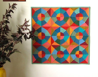 Circles and Stars Quilt Pattern: English Paper Piecing (PDF Digital Download)