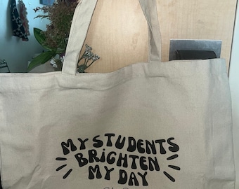 Mis alumnos alegran mi día - Tote Bag