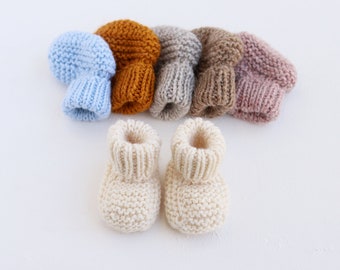 Baby booties Newborn socks Kids leg warmers Infant hand knit alpaca socks. Gift for newborn