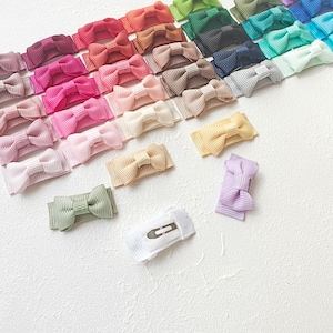 Mini Bow Hair Clip: Baby Girl Barrette, 1.3 inch