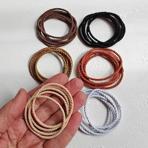Large Elastic Hair Bands Stretchy Hair Ties Ponytail Holder Hair Accessories SET of 5