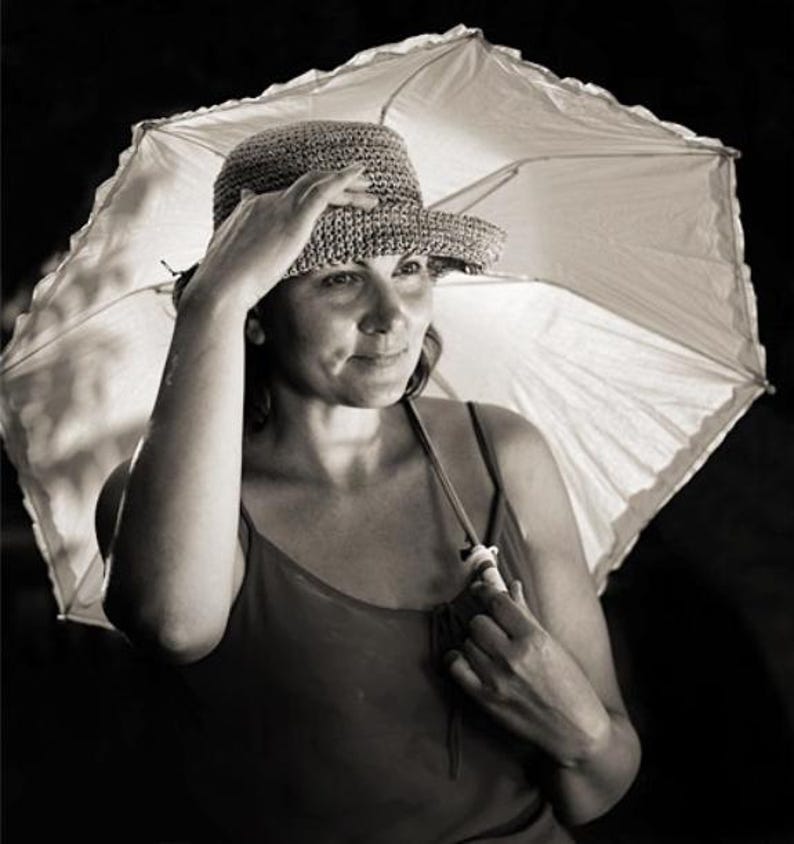 Roll up Brim Raffia Straw Hat Foldable Beach Sun Protect /circumference 54-60cm image 20