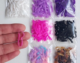 Extra Strong Hair Ties Elastic Dreadlock Bands  Set of 100