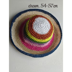 Roll up Brim Raffia Straw Hat Foldable Beach Sun Protect /circumference 54-60cm image 18