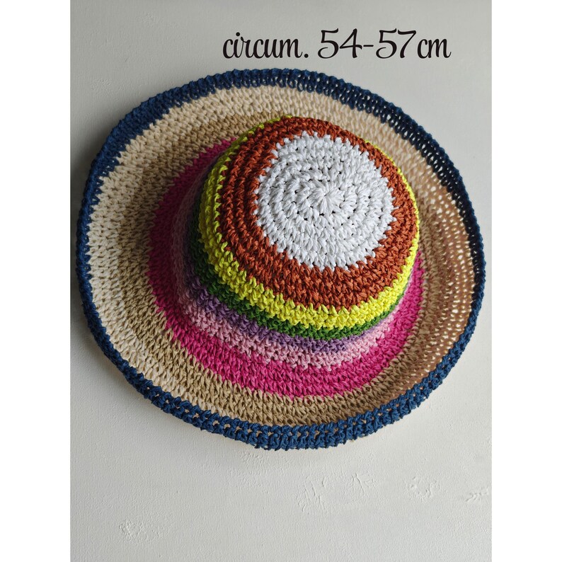 Roll up Brim Raffia Straw Hat Foldable Beach Sun Protect /circumference 54-60cm image 18