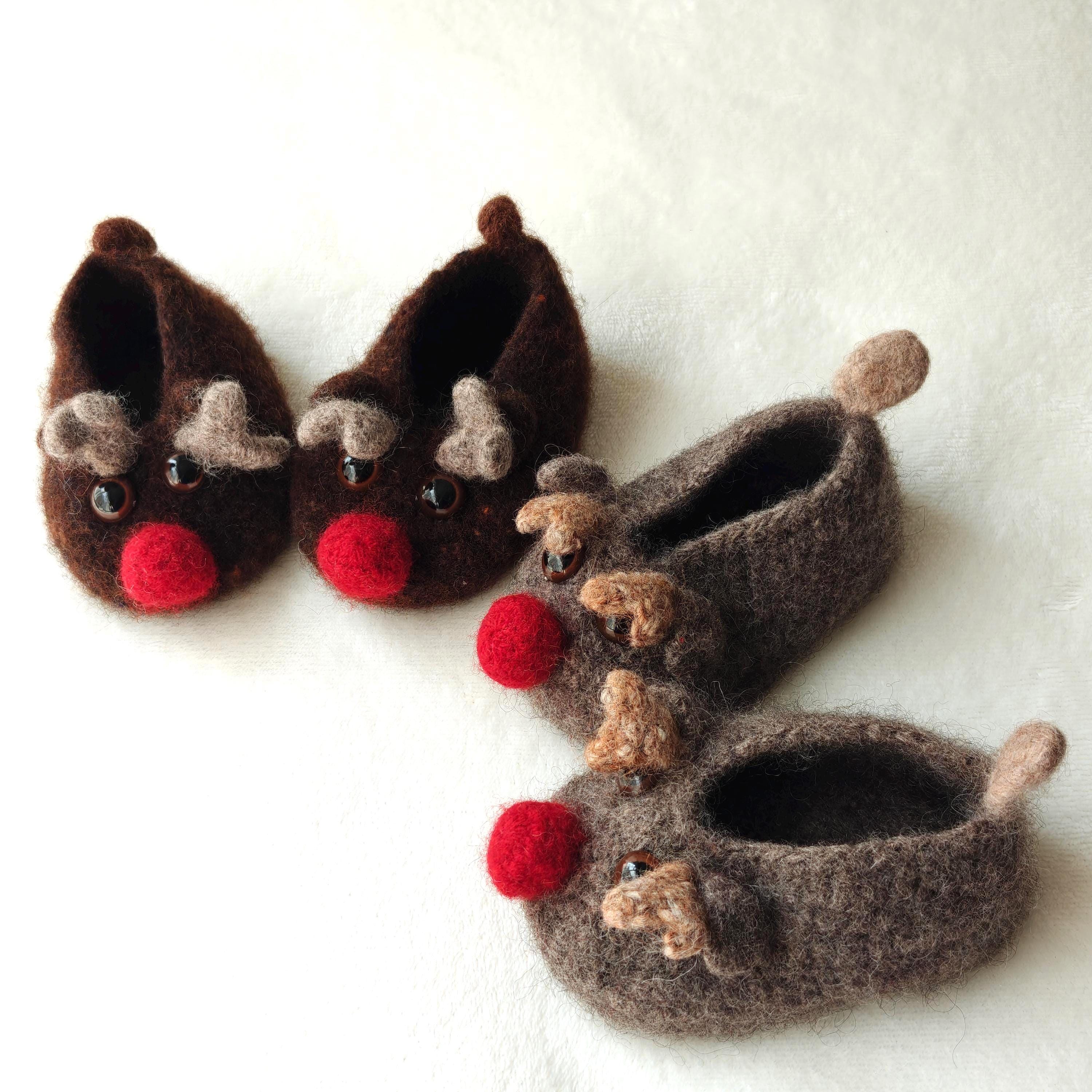 Felted Wool Slippers Funny