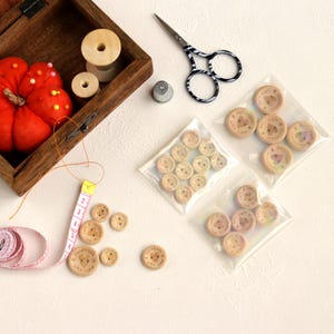 Aangepaste houten knopenlabels 'Handmade With Love' SET, klaar voor verzending