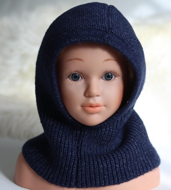 Neck Wrap With Hoodie Kids Balaclava Hoodie Hat Neck Warmer For
