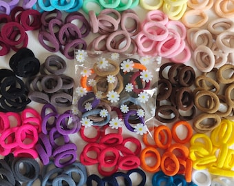 Winzige Nylon-Haarbänder - 20 Mini-Gummis für Baby-Zöpfe