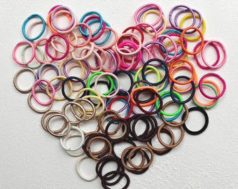 Mini-Haarbänder: 10 Stück Haargummis, kleine Haarbänder