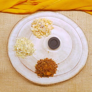 Mindful Resin Incense Burning Kit with Charcoal – Frankincense, Myrrh and Copal Blend