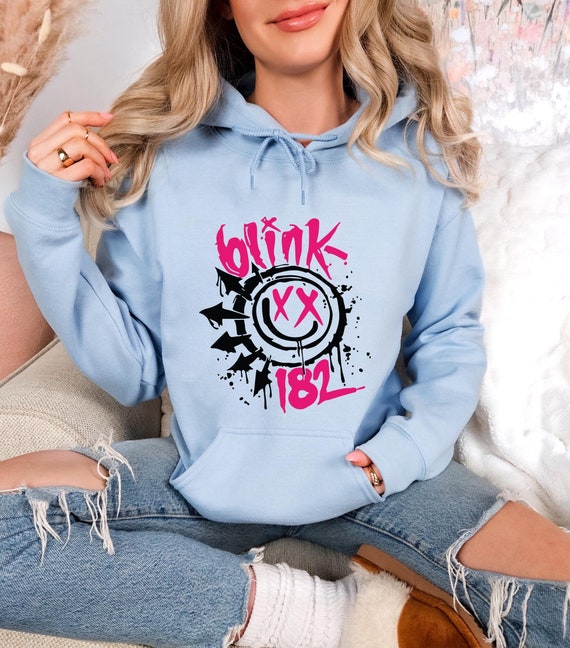 Blink 182 Hoodie Smile Face Hoodie Retro Smile Face Hoodie Cute Smile Tshirt Blink 182 Rock Sweatshirt Trendy Vintage Smile Hoodie Etsy