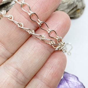 Lavender Aspen Leaf Pendant, Bridesmaid Necklace, Nature Necklace image 10