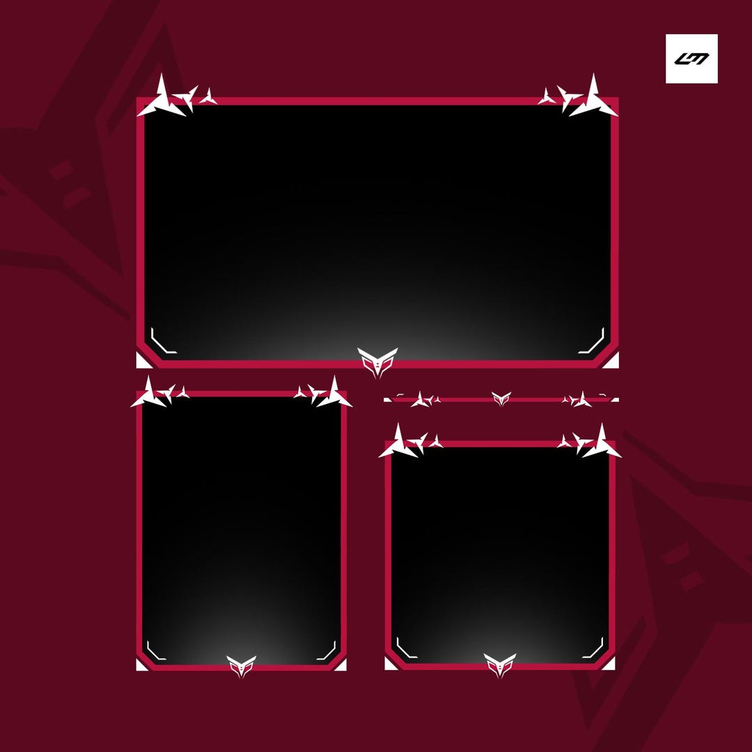 Window Border Obs Mecha Webcam Frame Overlay – Futuristic Mecha UI Camera Borders for ...