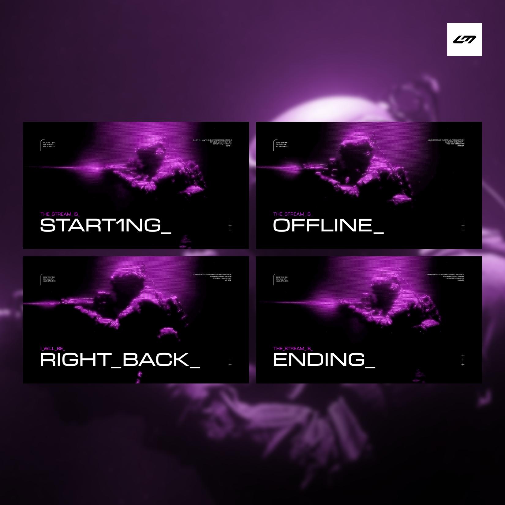 Left Overlay Covert Ops Stream Overlay Pack – Purple & Black Tactical Animated ...