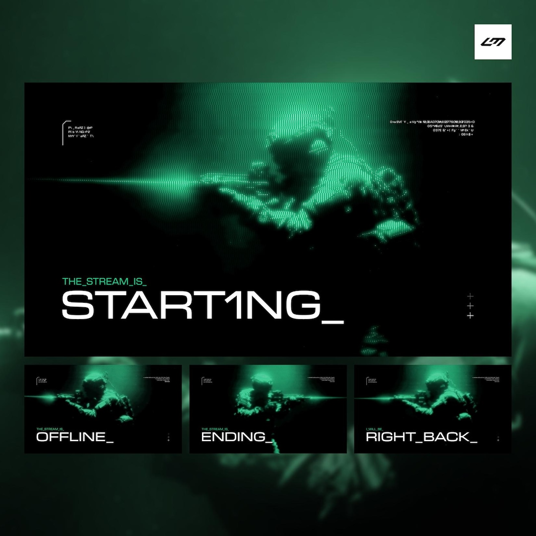 Ops Streaming Covert Ops Stream Scenes – Black & Green Tactical Scene Pack (4 Pcs) - Etsy