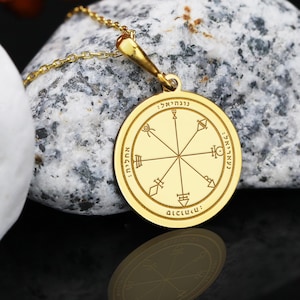First Pentacle Venus Talisman Necklace: Solomon Seal Amulet for Love & Friendship