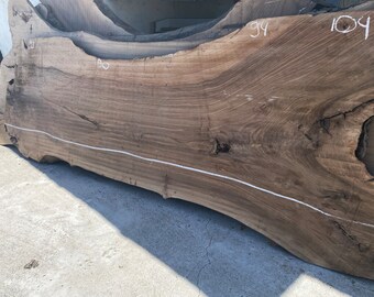 Large Single Slab Wood, Kiln Dried Solid Walnut Wood, Rare Wood ,Dining Table