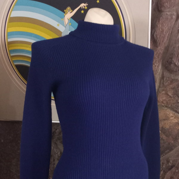 Blue Turtleneck - Etsy