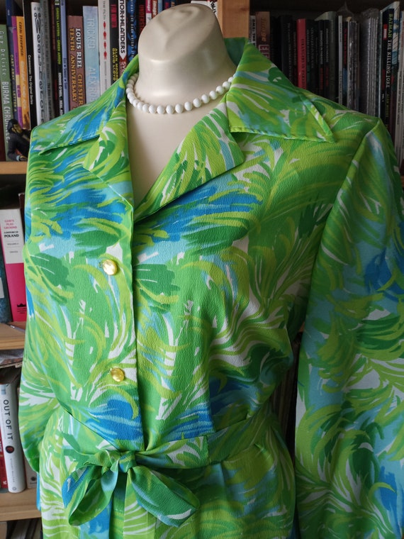 Easy Being Green Light & Bright Vintage Day Dress - image 3