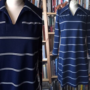 Vintage Striped Mod Scooter Dress by Verona Knits