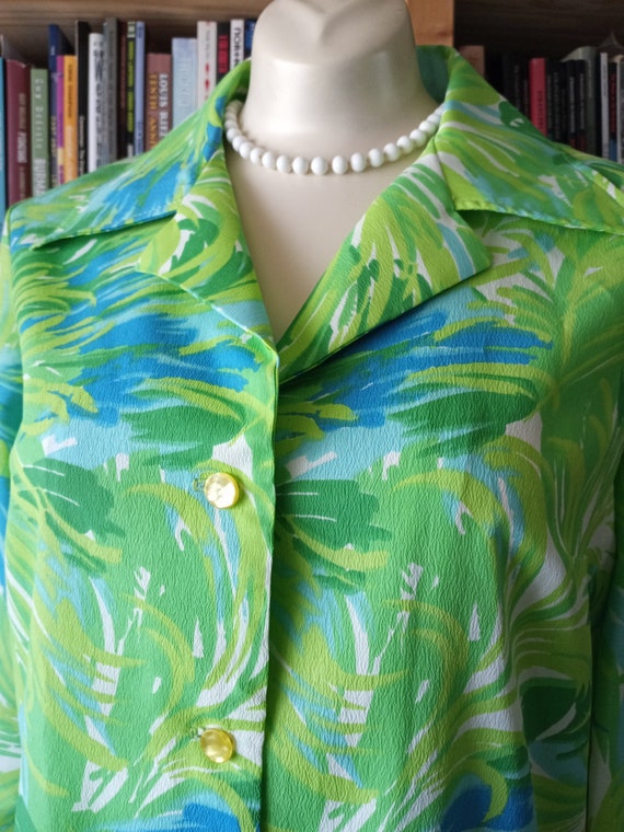 Easy Being Green Light & Bright Vintage Day Dress - image 9