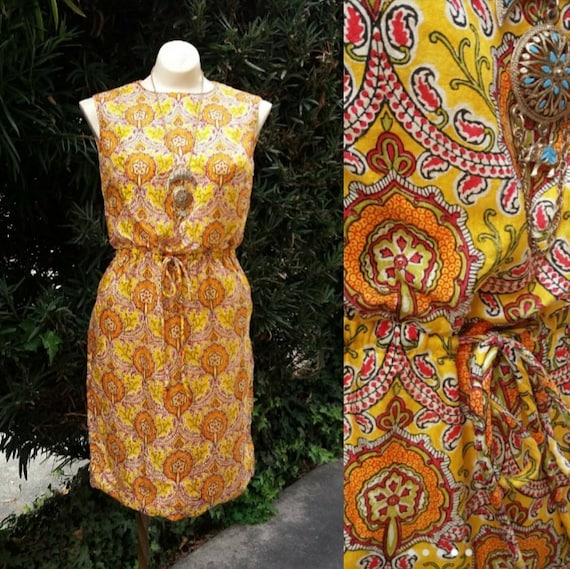 Sunshine-y Day Vintage Day Dress by Youth Guild N… - image 1