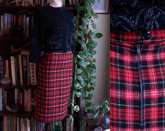 Highland Journey Vintage Wool Tartan Skirt