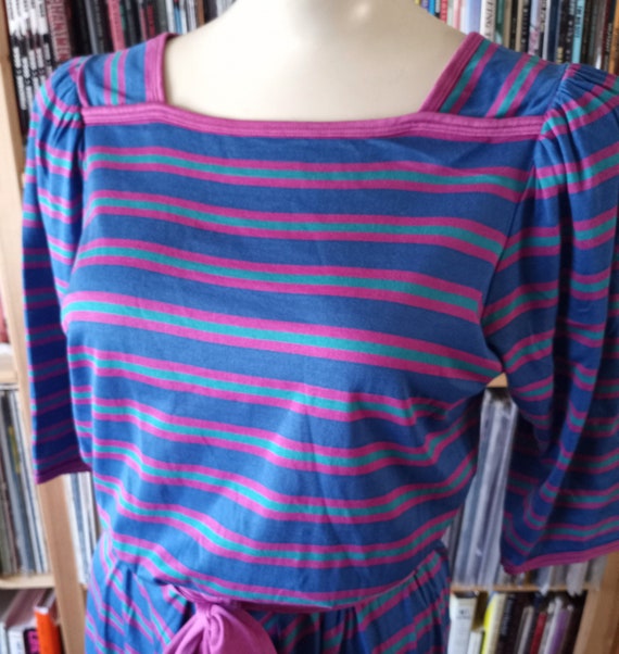 Candy Colored Vintage 80's Dress - size 12