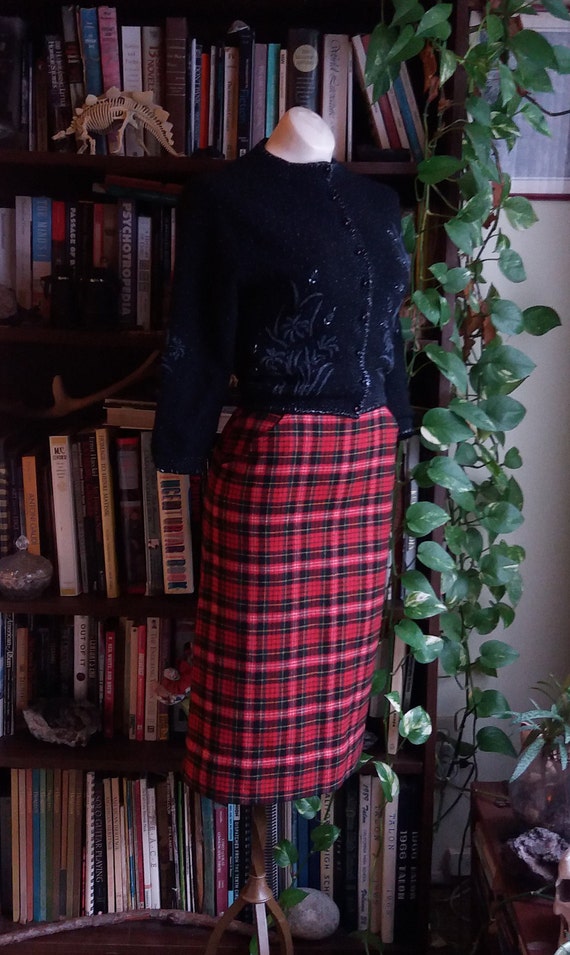 Highland Journey Vintage Wool Tartan Skirt Gem
