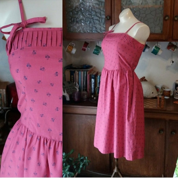 Bubblegum Girl Vintage Pink Summer Dress by Lanz Originals