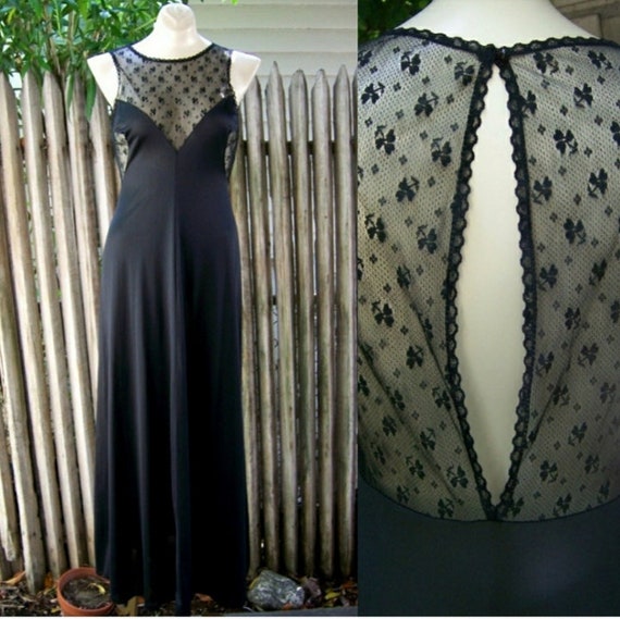Femme Fatale Ultra Sexy Vintage Black Negligee