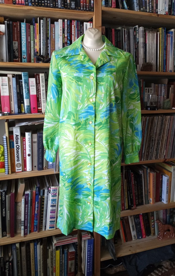 Easy Being Green Light & Bright Vintage Day Dress - image 4