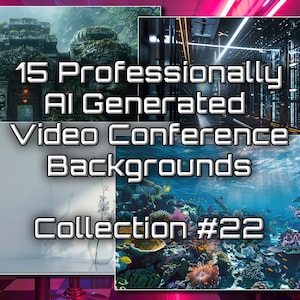 Digital Background Collection #22 | Zoom Backgrounds | Teams Backgrounds | Google Meets Backgrounds | AI Generated | Instant Download