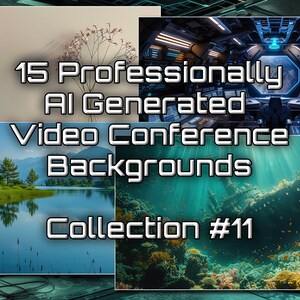 Digital Background Collection #11 | Zoom Backgrounds | Teams Backgrounds | Google Meets Backgrounds | AI Generated | Instant Download