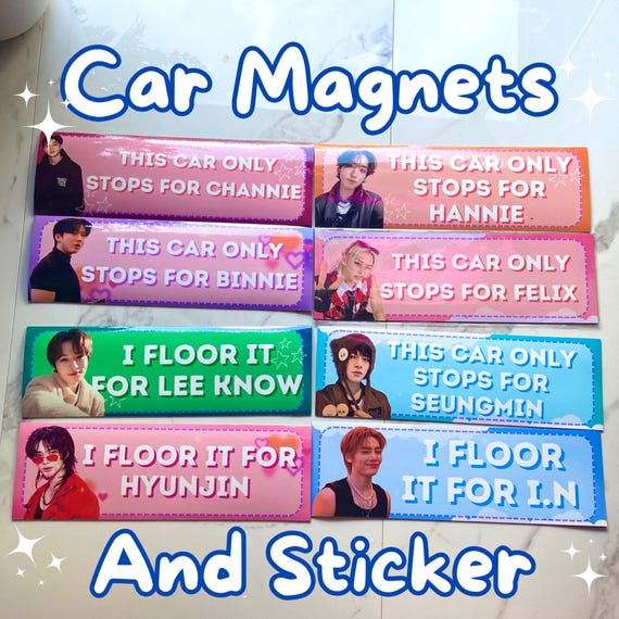 Car Bumper Magnet for Stray Kids | SKZ | STAY | Kpop | - Etsy