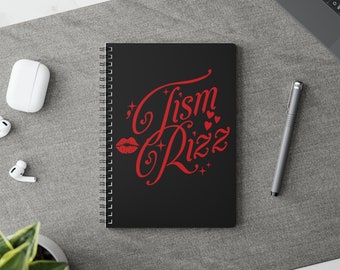 Autisme Notitieboek - "Tism Rizz" A5 Wirobound Softcover | Regelgelinieerd dagboek voor dagelijkse notities | Doordacht bewustzijnsgeschenk