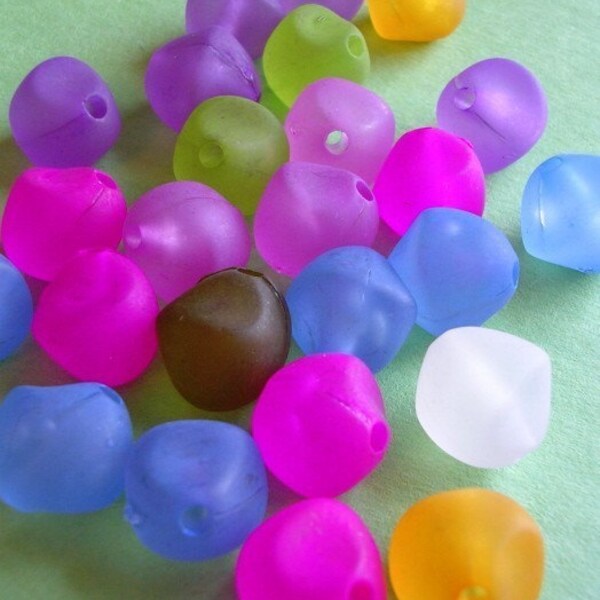 SALE Acrylic Nugget beads  - 25 pieces