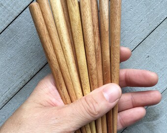 Wooden Sticks, Hair Sticks, Shawl Pins - 10 or 20 sticks - 6" Long - Hair Findings, Jewelry Findings, DIY Hair Sticks, Knitting, Crochet