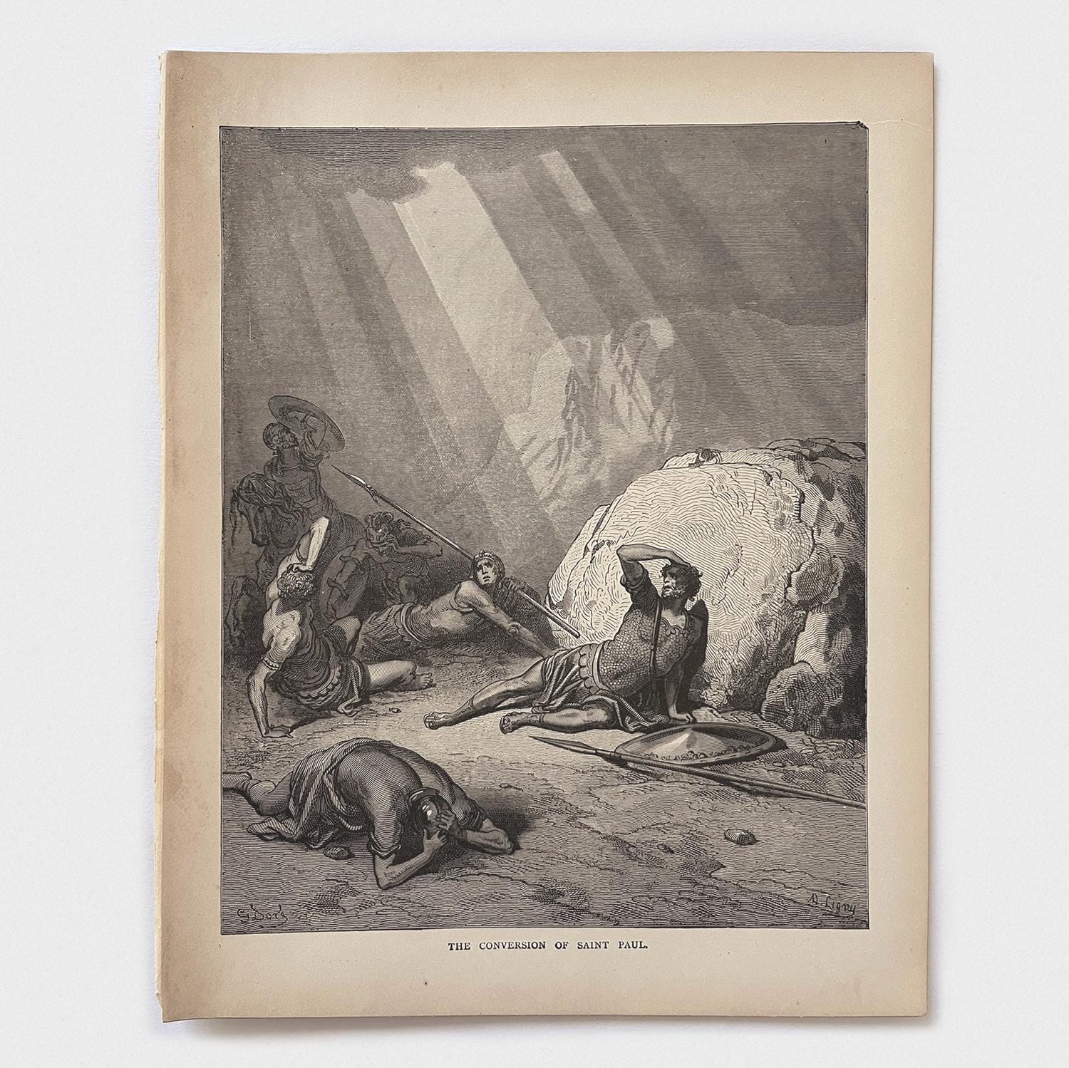 Gustave Doré - Conversion Saul Stock Photo
