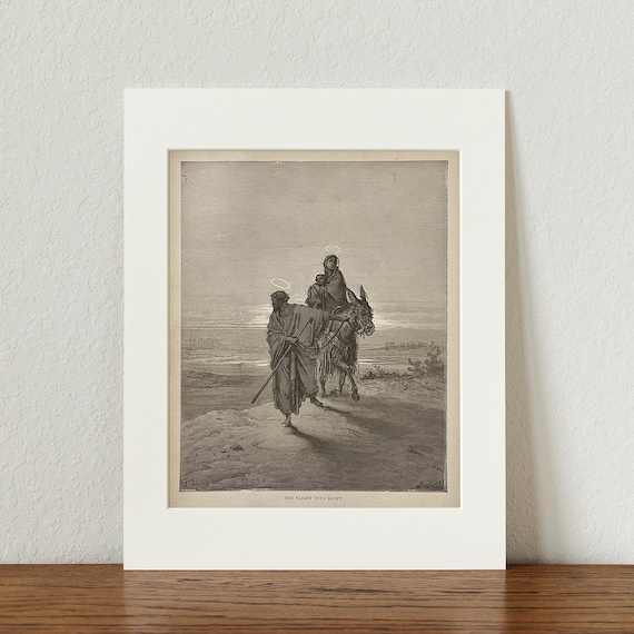 The Flight Into Egypt by Gustave Doré, the Bible Gallery 1880