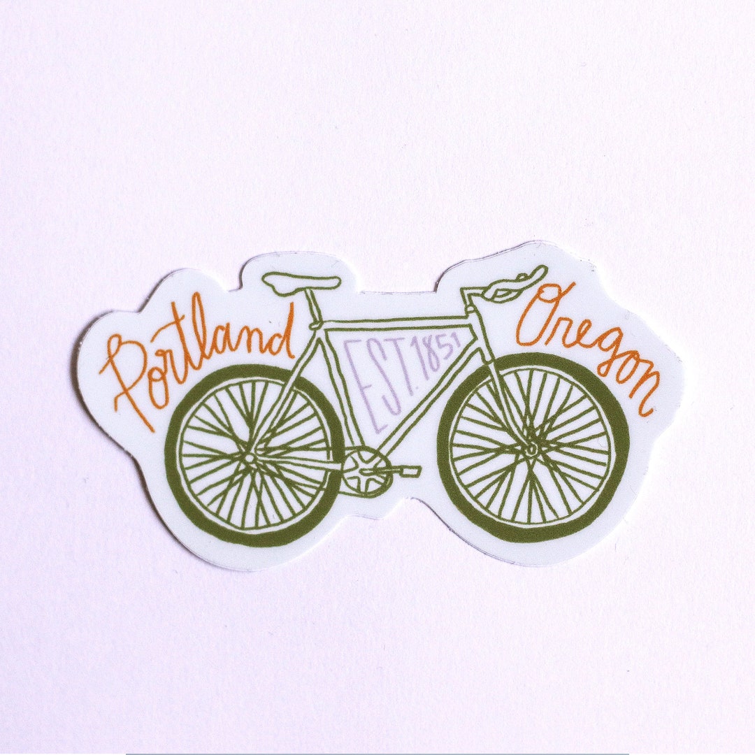 Portland Infinity Sticker Portland Bike Sticker - Etsy
