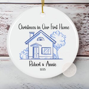 Benutzerdefinierte erstes Weihnachten Home Ornament Paar Name Personalisierte Ornament Home Decor 1st Xmas Familienandenken Jahrestag Geschenk Housewarming